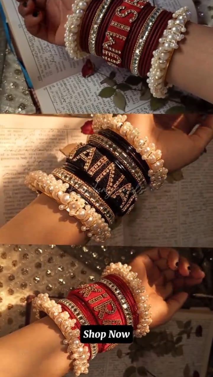 Handcrafted Name Bangles Churi