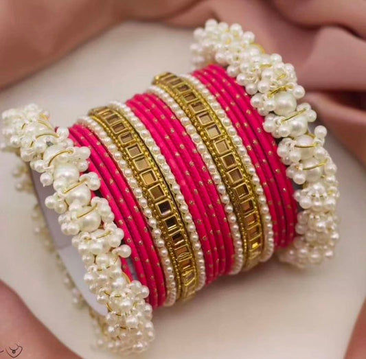 Metal Churi Bangle Set